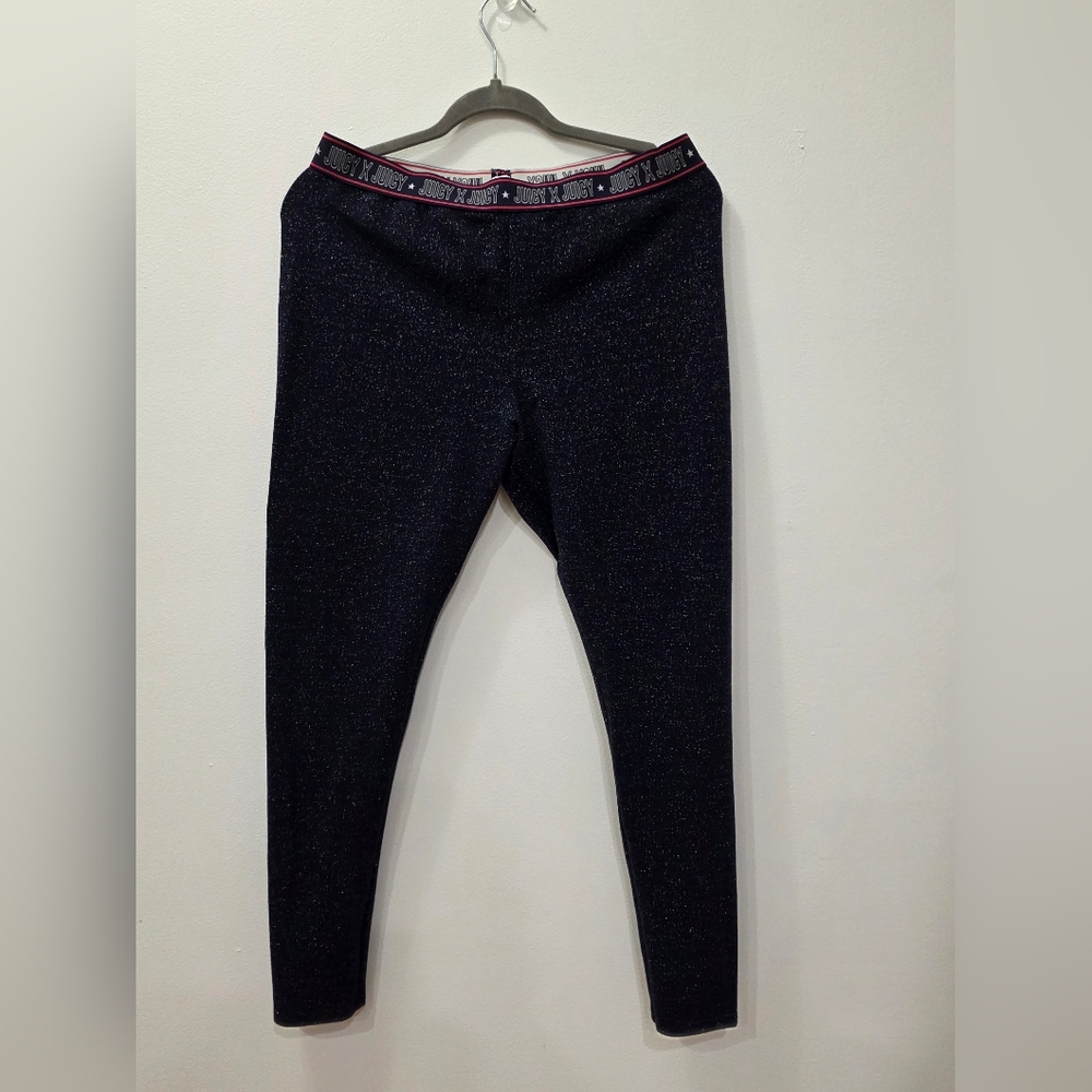 Juicy Couture Glittery Black Leggings